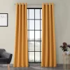 EFF Solid Blackout Grommet Set Of 2 Window Curtains -Greenland Home Fashions Shop 2539570 Marigold