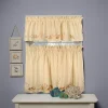 Saturday Knight, Ltd. Seabreeze 2-pk. Tiered Curtains -Greenland Home Fashions Shop 2562194 Sand
