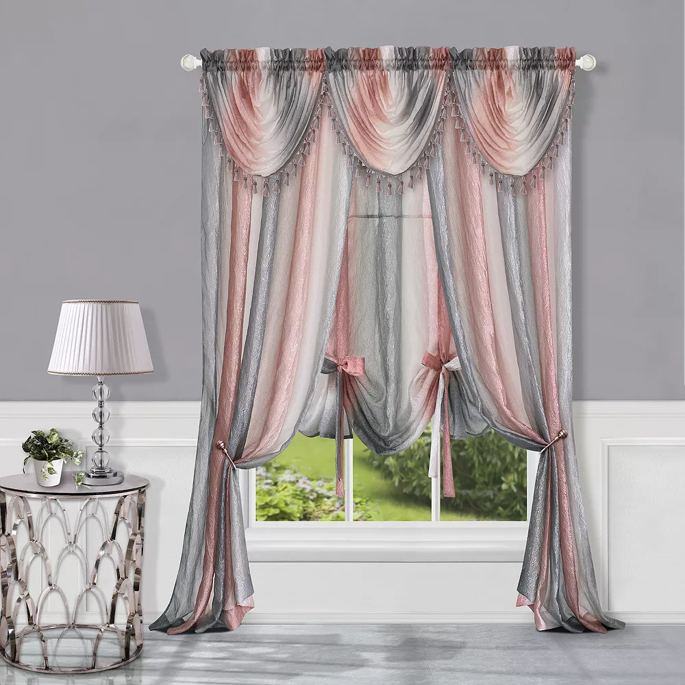 Achim 1-Panel Ombre Window Curtain 4 Achim 1-Panel Ombre Window Curtain - Image 2