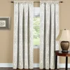Powell Sutton Blackout 1-Panel Damask Window Curtain -Greenland Home Fashions Shop 2584769 Ivory