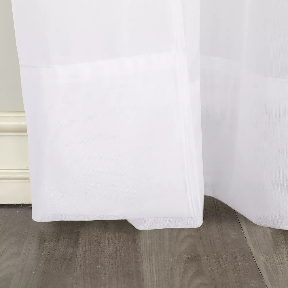 No. 918 1-Panel Emily Solid Sheer Voile Window Curtain 5 No. 918 1-Panel Emily Solid Sheer Voile Window Curtain - Image 3