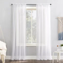 No. 918 1-Panel Emily Solid Sheer Voile Window Curtain