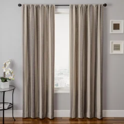 Softline 1-Panel Azure Stripe Window Curtain
