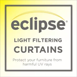 Eclipse Liberty Uv Light-Filtering Sheer Window Curtain 12 Eclipse Liberty Uv Light-Filtering Sheer Window Curtain -Greenland Home Fashions Shop 2669376 ALT4