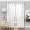 Eclipse Liberty Uv Light-Filtering Sheer Window Curtain -Greenland Home Fashions Shop 2669376 White