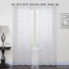 Sonoma Goods For Life® 2-pack Fret Embroidery Window Curtains -Greenland Home Fashions Shop 2717336 Gray