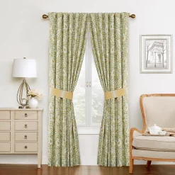 Waverly 2-pack Paisley Verveine Window Curtain