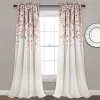 Half Moon 2 Weeping Flowers Window Curtain Panels 1 Half Moon 2 Weeping Flowers Window Curtain Panels -Greenland Home Fashions Shop 2817479 Blush