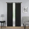 Pairs To Go 2-pack Montana Window Curtains -Greenland Home Fashions Shop 2834705 Black