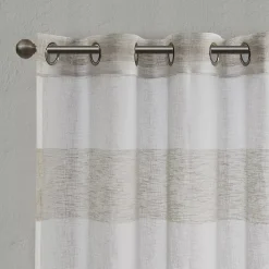Urban Habitat 1-Panel Chapin Yarn Dyed Sheer Window Curtain 10 Urban Habitat 1-Panel Chapin Yarn Dyed Sheer Window Curtain -Greenland Home Fashions Shop 2837423 ALT2