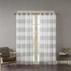 Urban Habitat 1-Panel Chapin Yarn Dyed Sheer Window Curtain -Greenland Home Fashions Shop 2837423 Gray