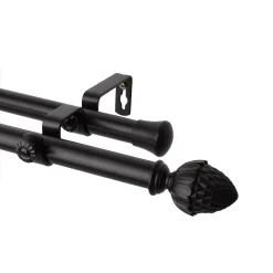 Rod Desyne Acorn Adjustable Double Curtain Rod