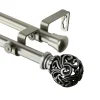 Rod Desyne Adora Adjustable Double Curtain Rod -Greenland Home Fashions Shop 2838445 Satin Nickel