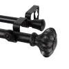 Rod Desyne Flair Adjustable Double Curtain Rod -Greenland Home Fashions Shop 2839103 Black