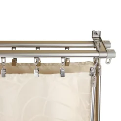 Rod Desyne Armor Wall Mount Adjustable Traversing Double Curtain Track