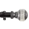 Rod Desyne Faux-Gemstone Adjustable Curtain Rod 2 Rod Desyne Faux-Gemstone Adjustable Curtain Rod -Greenland Home Fashions Shop 2844272 Black