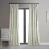 EFF Blackout 1-Panel Velvet Window Curtain -Greenland Home Fashions Shop 2847239 Off White