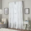 Window Curtainworks 1-Panel Flounced Ruffle Window Curtain 1 Window Curtainworks 1-Panel Flounced Ruffle Window Curtain -Greenland Home Fashions Shop 2862782 White
