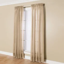 Miller Curtains 1-Panel Solunar Crushed Voile Window Curtain 7 Miller Curtains 1-Panel Solunar Crushed Voile Window Curtain -Greenland Home Fashions Shop 2892744 ALT