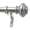 Decopolitan Decopolitan 1" Diameter 72-144" Urn Adjustable Curtain Rod Set -Greenland Home Fashions Shop 2901891 Silver