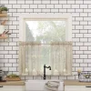 No. 918 Alison Light Filtering Lace Sheer Kitchen Tier Pair 2 No. 918 Alison Light Filtering Lace Sheer Kitchen Tier Pair -Greenland Home Fashions Shop 2921197 Oatmeal
