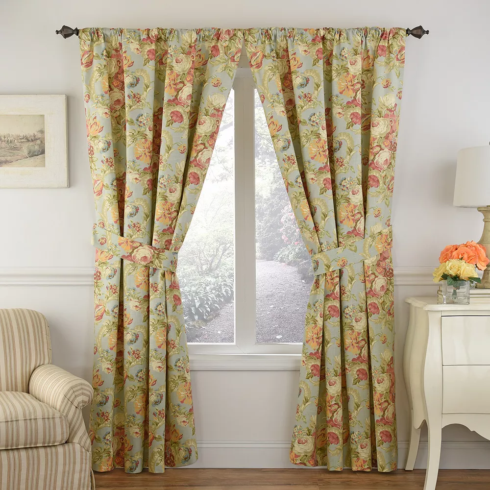 Waverly 1-Panel Spring Bling Window Curtain 3 Waverly 1-Panel Spring Bling Window Curtain