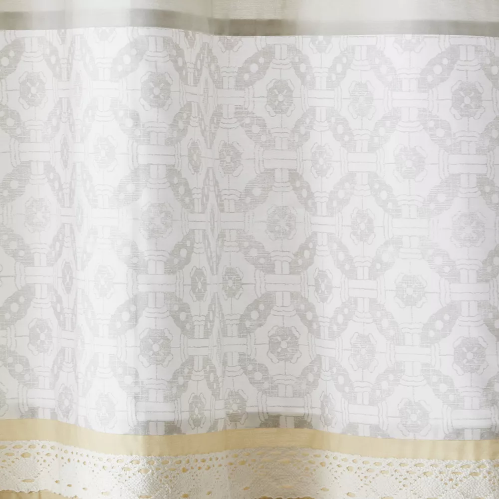 Madison Park 2-pack Vanessa Light Filtering Kitchen Tier Set 7 Madison Park 2-pack Vanessa Light Filtering Kitchen Tier Set - Image 5