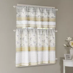 Madison Park 2-pack Vanessa Light Filtering Kitchen Tier Set 13 Madison Park 2-pack Vanessa Light Filtering Kitchen Tier Set -Greenland Home Fashions Shop 2956623 ALT5