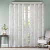 Madison Park 1-Panel Kauna Palm Leaf Sheer Window Curtain -Greenland Home Fashions Shop 2992128 White