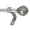 Decopolitan Facet Ball Curtain Rod Set 1 Decopolitan Facet Ball Curtain Rod Set -Greenland Home Fashions Shop 3014204 Antique Silver