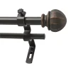 Montevilla Decopolitan Faceted Ball Adjustable Double Curtain Rod -Greenland Home Fashions Shop 3014498 Vintage Bronze