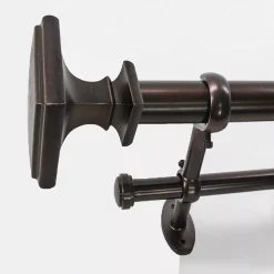 22 Park West Square Adjustable Double Curtain Rod