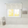 Madison Park Natalie Twisted Tab Window Valance With Beads -Greenland Home Fashions Shop 3041874 White