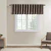 Madison Park Eliza Faux Silk Embroidered Window Valance -Greenland Home Fashions Shop 3041881 Chocolate