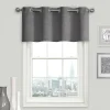 Eclipse Kingston Blackout Window Valance 2 Eclipse Kingston Blackout Window Valance -Greenland Home Fashions Shop 3044021 Smoke