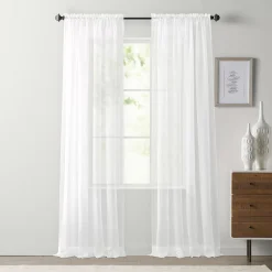 Sonoma Goods For Life® 2-pack Sheer Voile Window Curtains