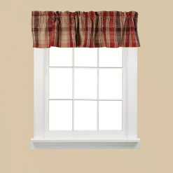 Saturday Knight, Ltd. Cooper Plaid Window Valance - 58'' X 13''