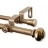 Rod Desyne Yolanda Double Window Curtain Rod 2 Rod Desyne Yolanda Double Window Curtain Rod -Greenland Home Fashions Shop 3201165 Antique Brass