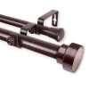 Rod Desyne Bonnet Double Window Curtain Rod 2 Rod Desyne Bonnet Double Window Curtain Rod -Greenland Home Fashions Shop 3201229 Mahogany
