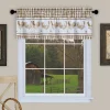 Achim Barnyard Rooster Plaid Window Valance 2 Achim Barnyard Rooster Plaid Window Valance -Greenland Home Fashions Shop 3201344 Taupe