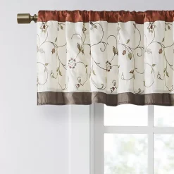 Madison Park Belle Embroidered Window Valance -Greenland Home Fashions Shop 3221430 ALT