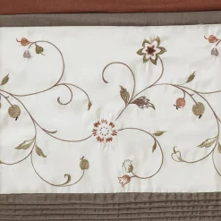 Madison Park Belle Embroidered Window Valance -Greenland Home Fashions Shop 3221430 ALT3