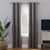 Sun Zero 2-Pack 100% Blackout Theater Grade Norway Grommet Curtain 1 Sun Zero 2-Pack 100% Blackout Theater Grade Norway Grommet Curtain -Greenland Home Fashions Shop 3255098 Gray