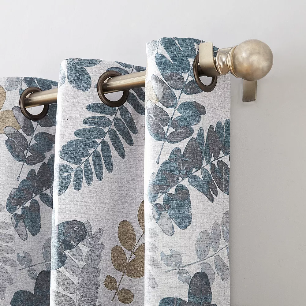 Sun Zero 2-Pack 100% Blackout Theater Grade Solita Botanical Curtain 4 Sun Zero 2-Pack 100% Blackout Theater Grade Solita Botanical Curtain - Image 2