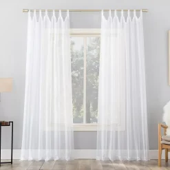No. 918 1-Panel Emily Sheer Voile Tab Top Window Curtain