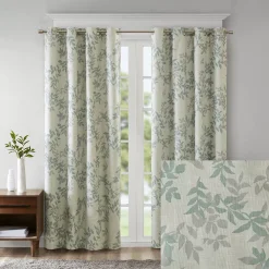 SunSmart Blackout 1-Panel April Botanical Window Curtain 13 SunSmart Blackout 1-Panel April Botanical Window Curtain -Greenland Home Fashions Shop 3269670 ALT5