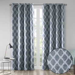 SunSmart Blackout 1-Panel Kagen Printed Ikat Curtain -Greenland Home Fashions Shop 3301984 ALT5