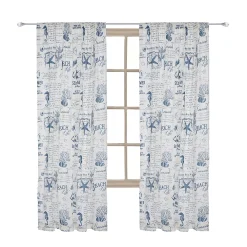 Unbranded Levtex Home 1-Panel Beach Life Window Curtain