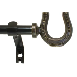Decopolitan Horseshoe Drapery Rod Set - 26''-48''