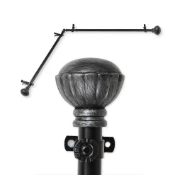 Rod Desyne Magnolia Corner Window Curtain Rod -Greenland Home Fashions Shop 3368792 ALT